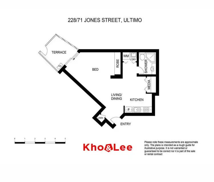 Floorplan of Homely apartment listing, 228/71 Jones Street, Ultimo NSW 2007