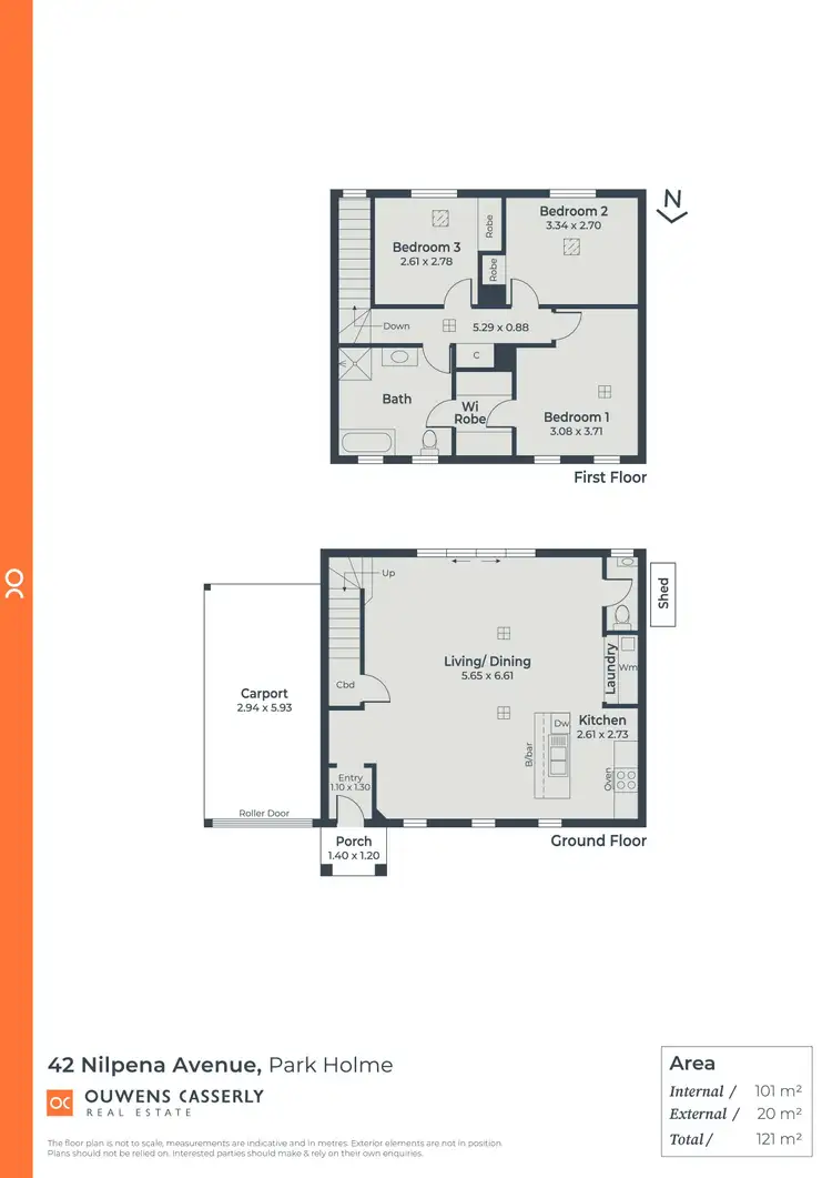 Floorplan of Homely house listing, 42 Nilpena Avenue, Park Holme SA 5043