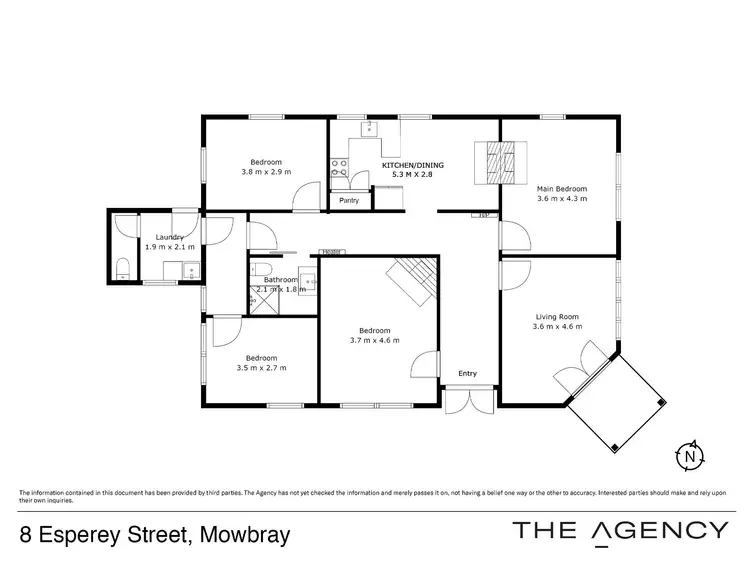 Floorplan of Homely house listing, 8 Esperey Street, Mowbray TAS 7248