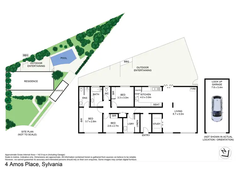 Floorplan of Homely house listing, 4 Amos Place, Sylvania NSW 2224