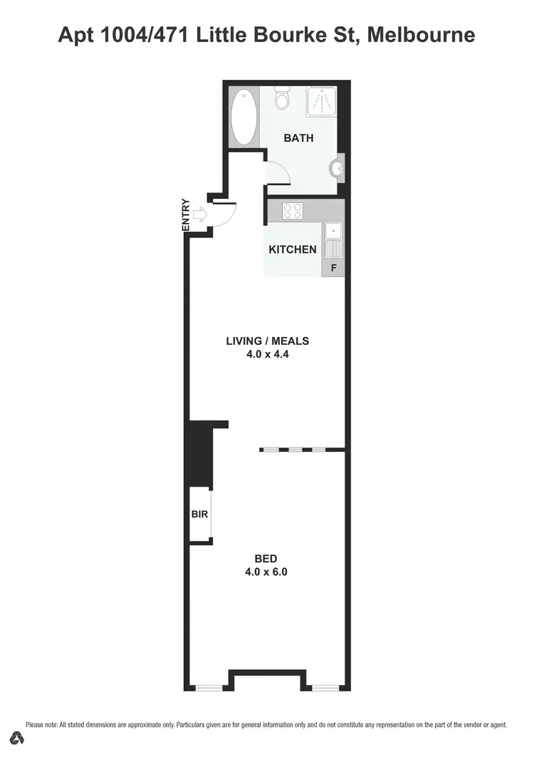 Floorplan of Homely apartment listing, 1004/471 Little Bourke Street, Melbourne VIC 3000