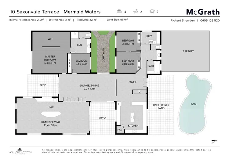 Floorplan of Homely house listing, 10 Saxonvale Terrace, Mermaid Waters QLD 4218