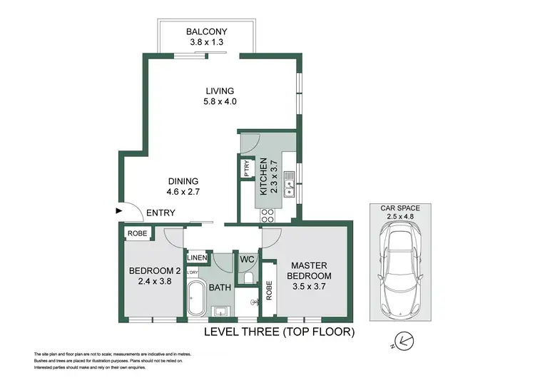 Floorplan of Homely apartment listing, 6/24-28 Landers Road, Lane Cove NSW 2066