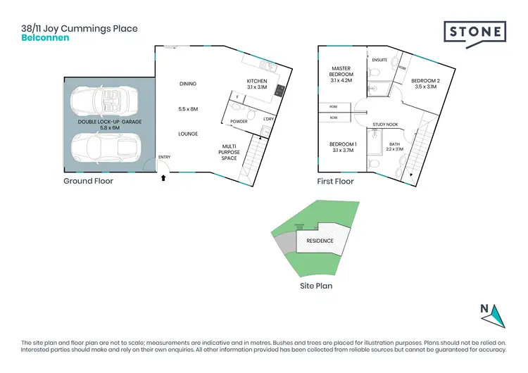 Floorplan of Homely townhouse listing, 38/11 Joy Cummings Place, Belconnen ACT 2617