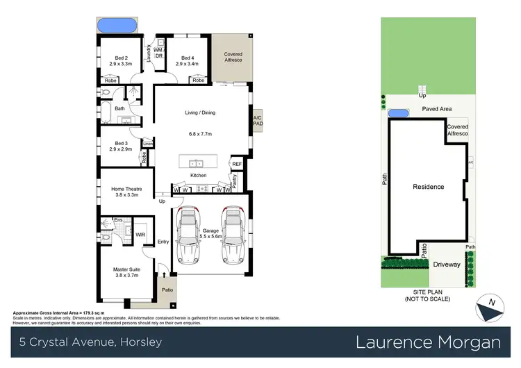 Floorplan of Homely house listing, 5 Crystal Avenue, Horsley NSW 2530
