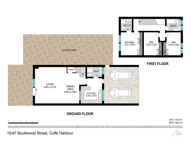 Floorplan of Homely townhouse listing, 10/45-47 Boultwood Street, Coffs Harbour NSW 2450