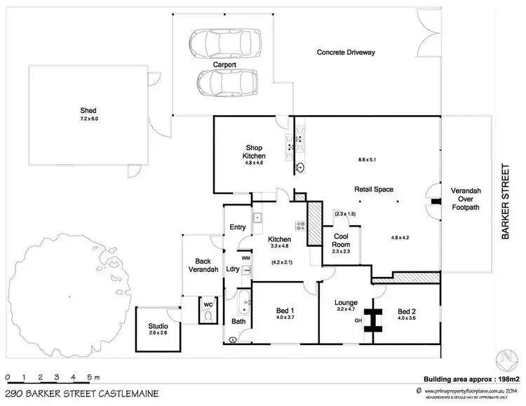 Floorplan of Homely house listing, 290 Barker Street, Castlemaine VIC 3450