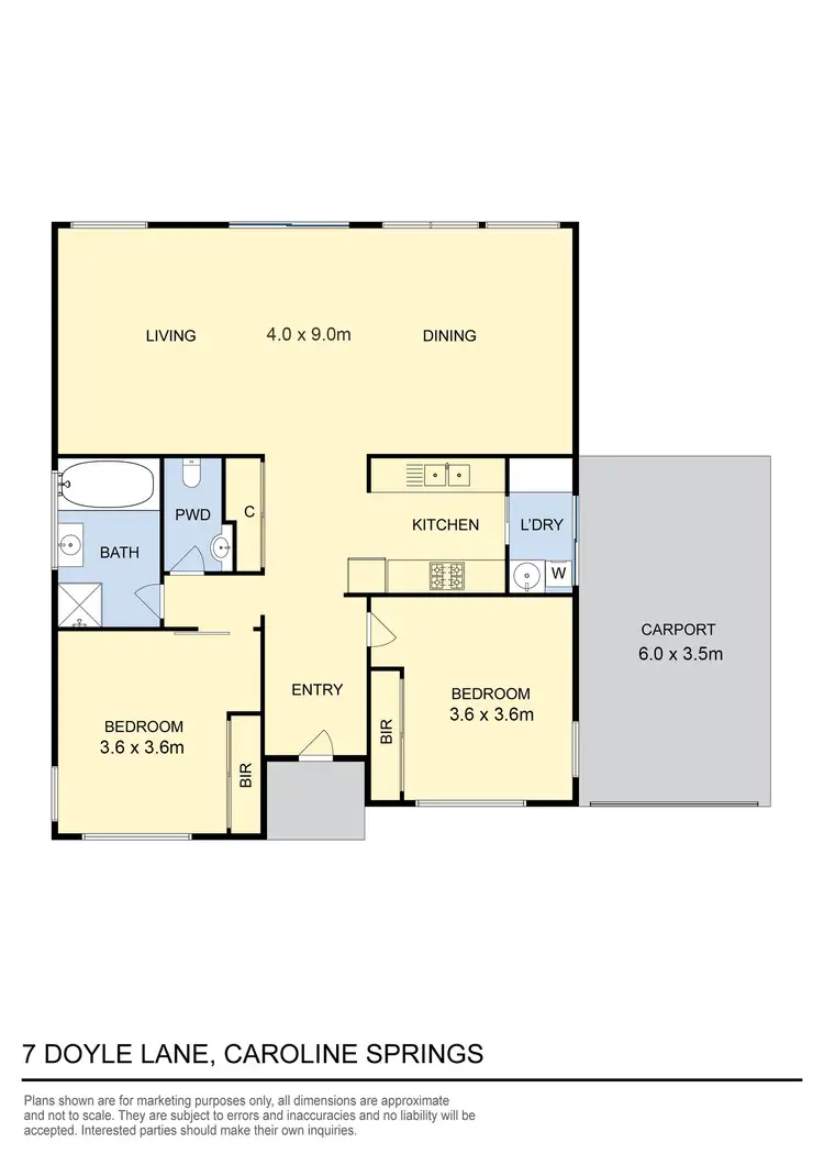 Floorplan of Homely house listing, 7 Doyle Lane, Caroline Springs VIC 3023