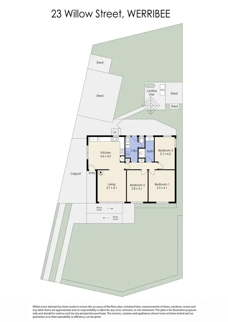 Floorplan of Homely house listing, 23 Willow Street, Werribee VIC 3030
