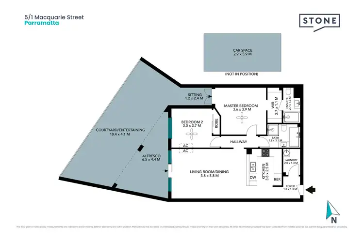 Floorplan of Homely apartment listing, 5/1 Macquarie Street, Parramatta NSW 2150