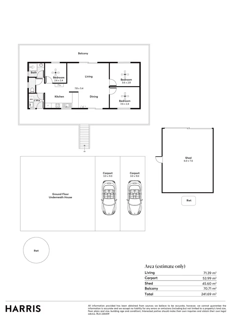 Floorplan of Homely house listing, 38 Bayview Road, Hardwicke Bay SA 5575