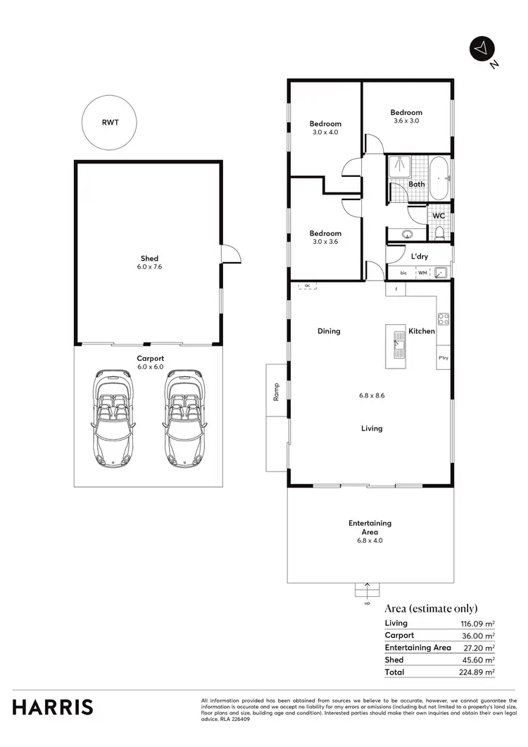 Floorplan of Homely house listing, 4 Stormbird Street, Port Vincent SA 5581
