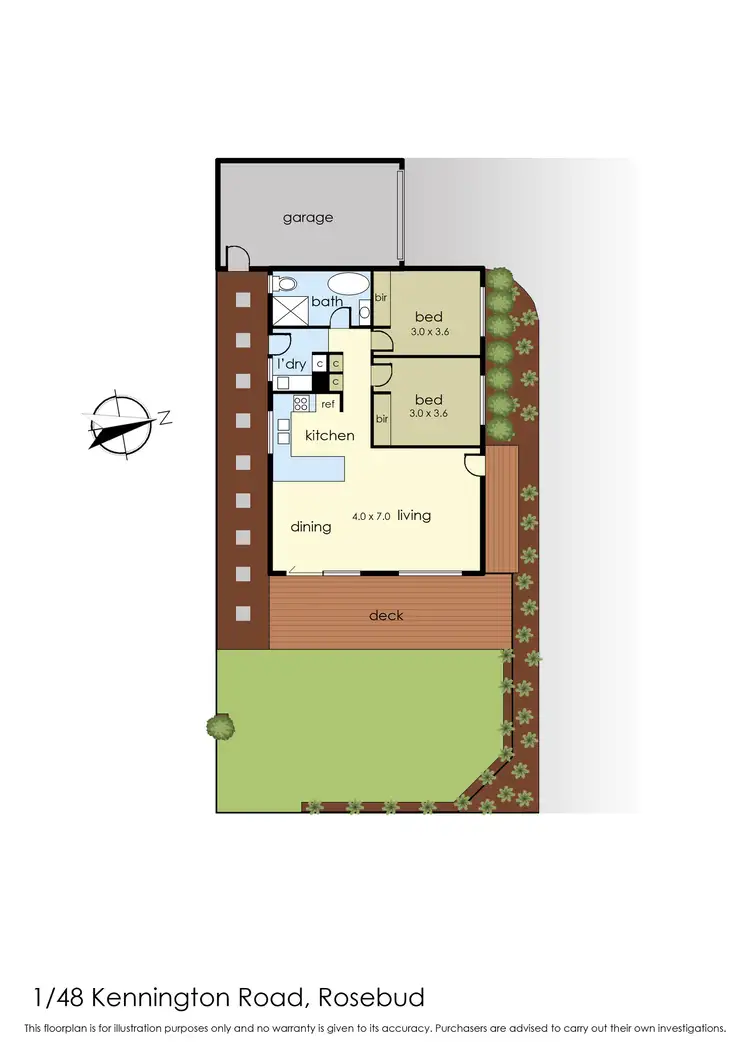 Floorplan of Homely house listing, 1/48 Kennington Road, Rosebud VIC 3939