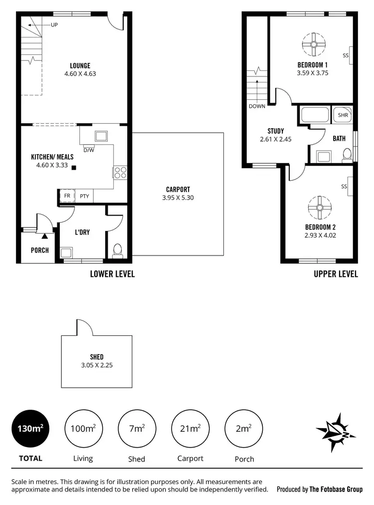 Floorplan of Homely townhouse listing, 28 Harrison Road, Renown Park SA 5008