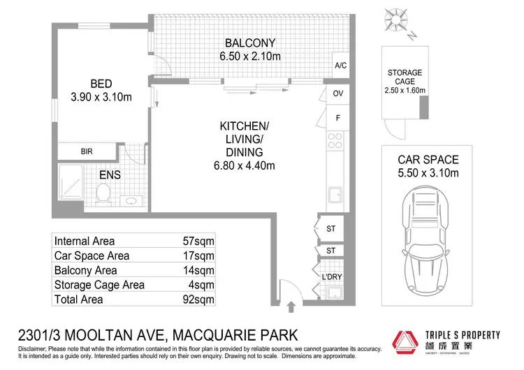 Floorplan of Homely apartment listing, 3 Mooltan Avenue, Macquarie Park NSW 2113