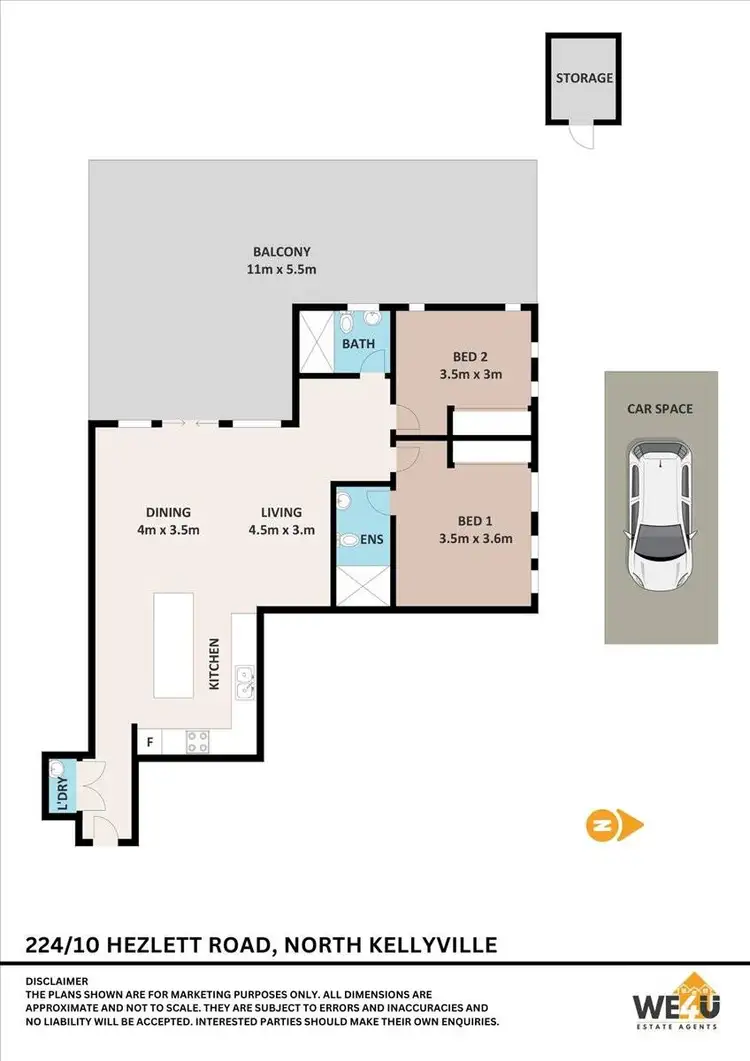 Floorplan of Homely apartment listing, 224/10 Hezlett Road, North Kellyville NSW 2155