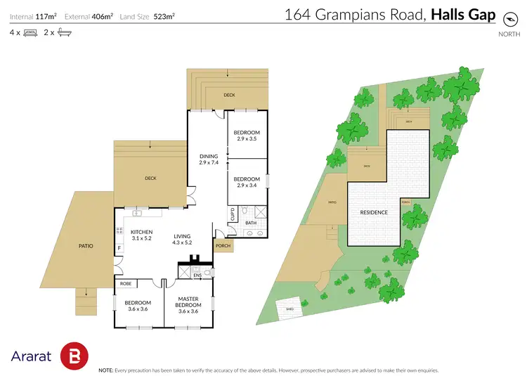 Floorplan of Homely house listing, 164 Grampians Road, Halls Gap VIC 3381