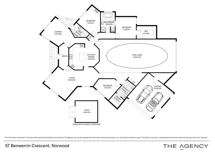 Floorplan of Homely house listing, 57 Benwerrin Crescent, Norwood TAS 7250