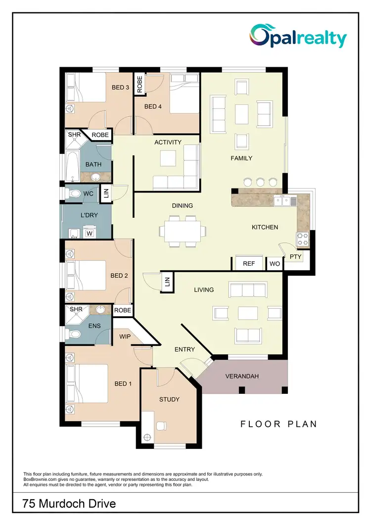 Floorplan of Homely house listing, 75 Murdoch Drive, Singleton WA 6175