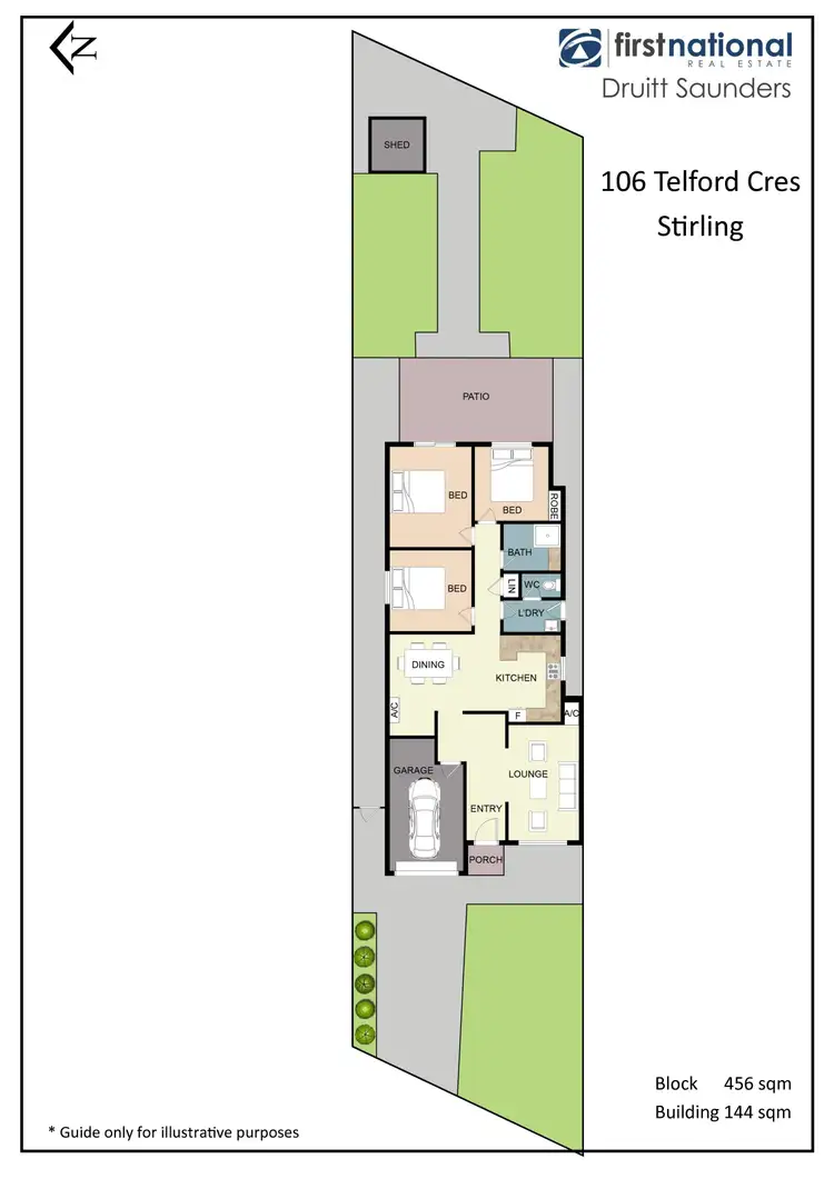 Floorplan of Homely semi-detached listing, 106 Telford Crescent, Stirling WA 6021