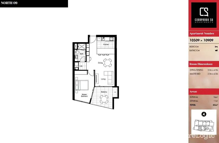 Floorplan of Homely apartment listing, 10509/300 Old Cleveland Road, Coorparoo QLD 4151