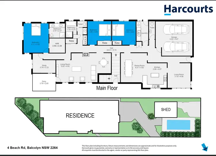 Floorplan of Homely house listing, 4 Beach Road, Balcolyn NSW 2264