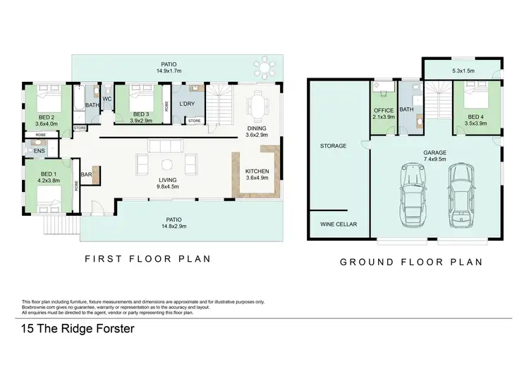 Floorplan of Homely house listing, 15 The Ridge, Forster NSW 2428