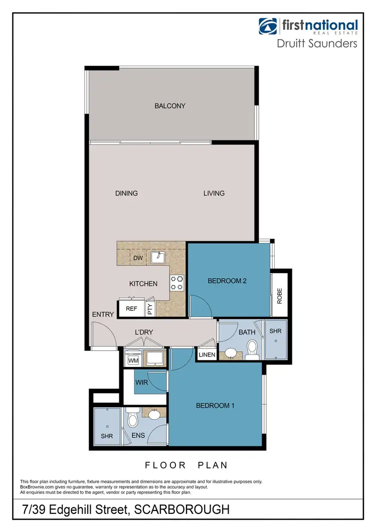 Floorplan of Homely apartment listing, 7/39 Edgehill Street, Scarborough WA 6019