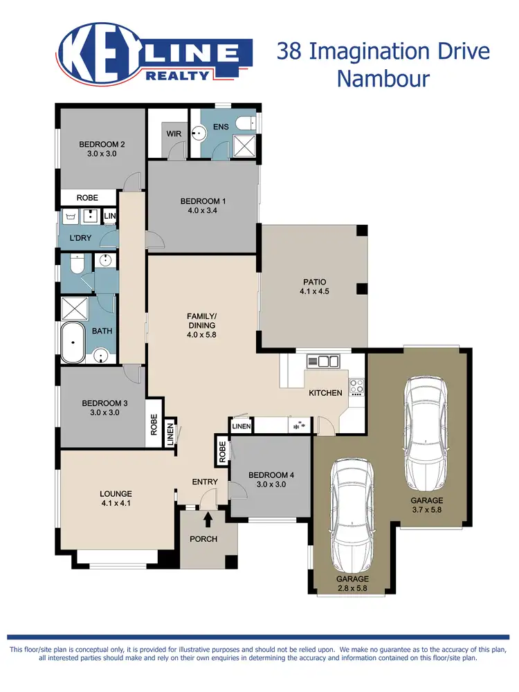 Floorplan of Homely house listing, 38 Imagination Drive, Nambour QLD 4560