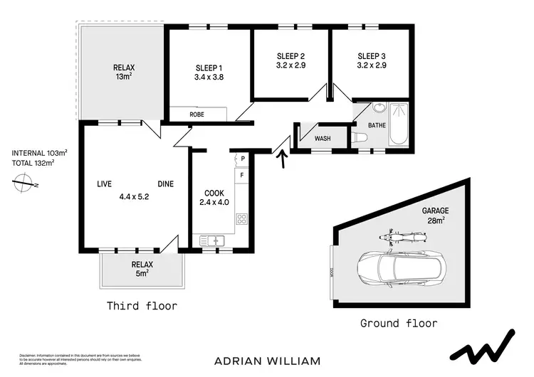 Floorplan of Homely unit listing, 5/37A Herbert Street, Summer Hill NSW 2130