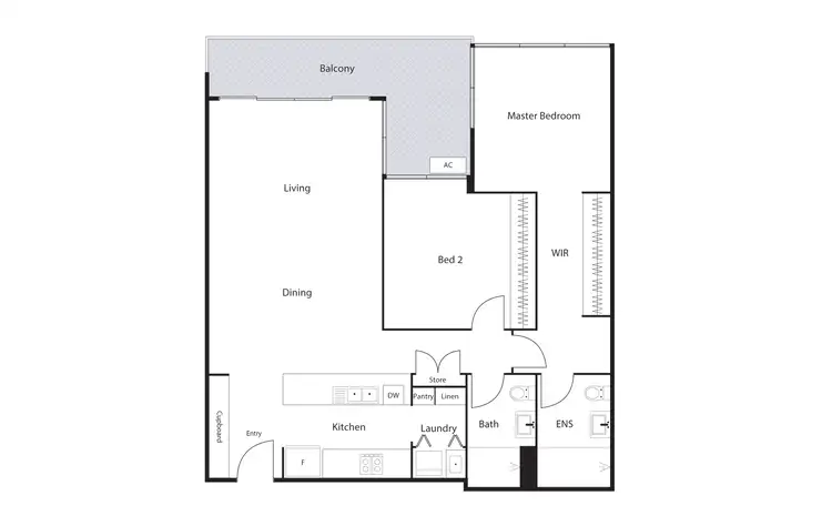 Floorplan of Homely apartment listing, 168/15 Irving Street, Phillip ACT 2606