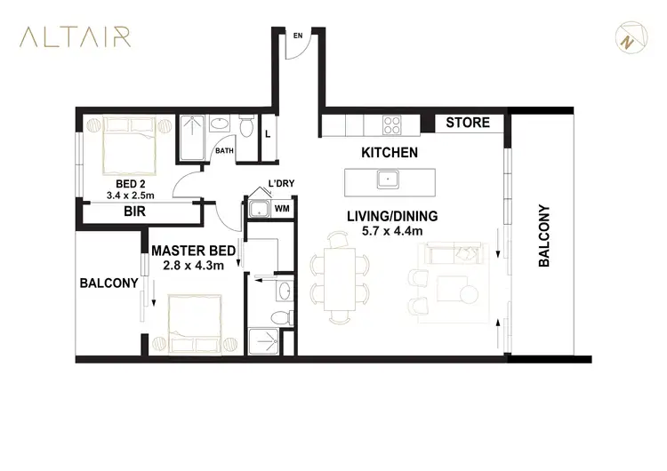 Floorplan of Homely apartment listing, 127/15 Coranderrk Street, City ACT 2601