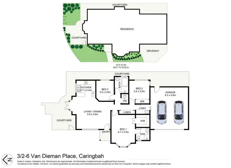 Floorplan of Homely villa listing, 3/2-6 Van Dieman Place, Caringbah NSW 2229