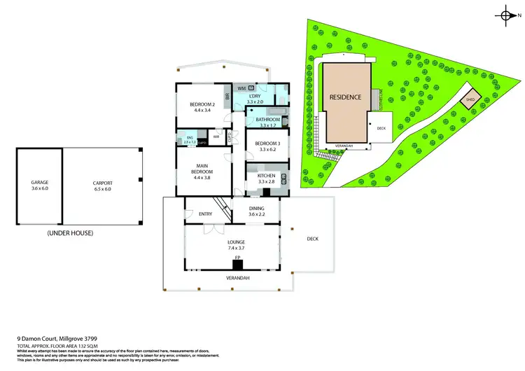Floorplan of Homely house listing, 9 Damon Court, Millgrove VIC 3799