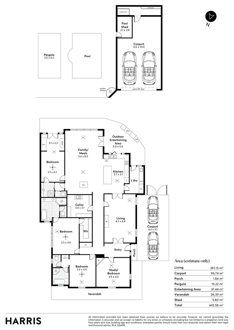 Floorplan of Homely house listing, 11 Bellevue Terrace, Hove SA 5048