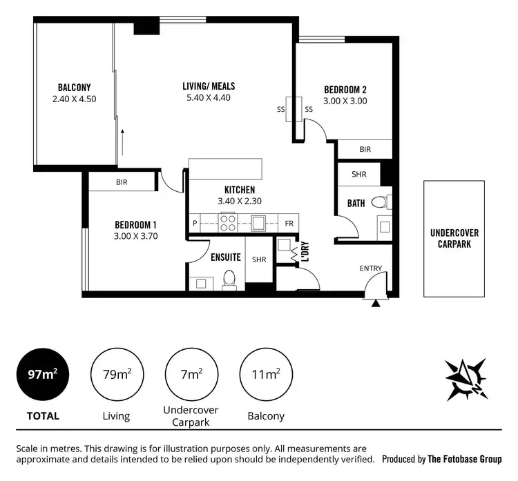 Floorplan of Homely apartment listing, 1306/156 Wright Street, Adelaide SA 5000