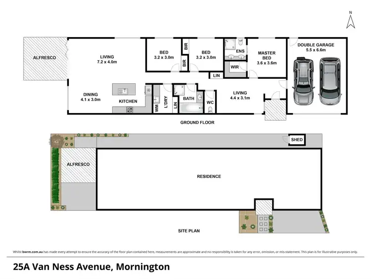 Floorplan of Homely unit listing, 25a Van Ness Avenue, Mornington VIC 3931