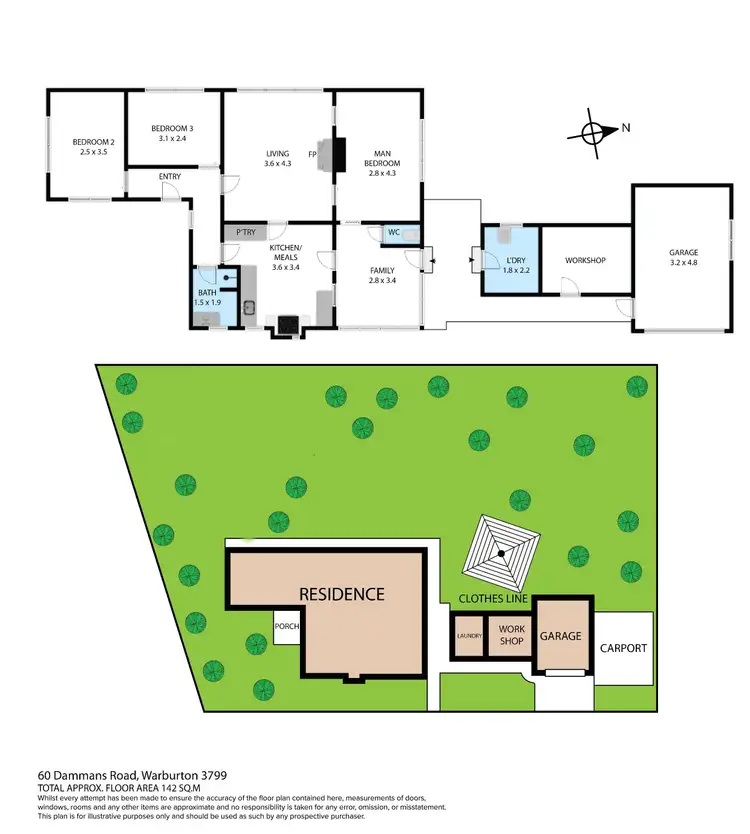 Floorplan of Homely house listing, 60 Dammans Road, Warburton VIC 3799