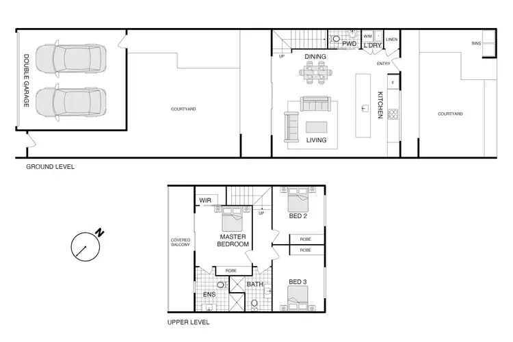 Floorplan of Homely townhouse listing, 42 Taggart Terrace, Coombs ACT 2611