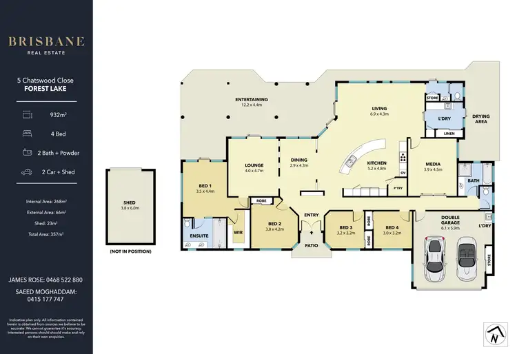 Floorplan of Homely house listing, 5 Chatswood Close, Forest Lake QLD 4078