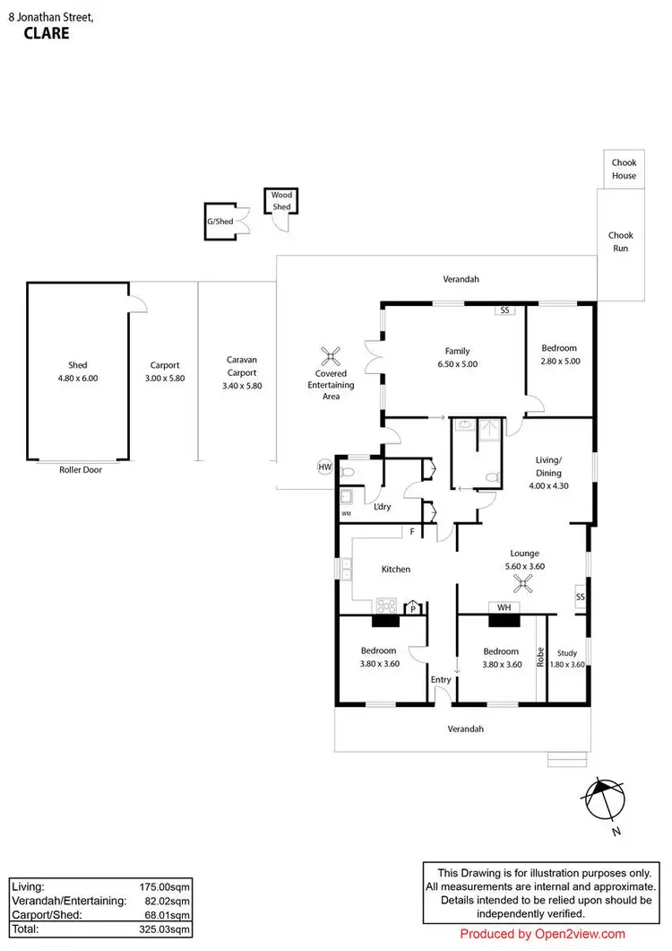 Floorplan of Homely house listing, 8 Jonathon Street, Clare SA 5453
