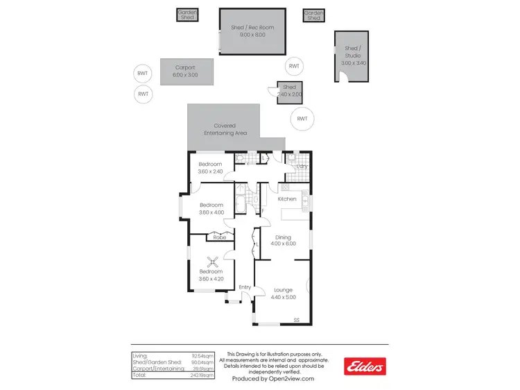 Floorplan of Homely house listing, 35 Sixth Street, Koolunga SA 5464
