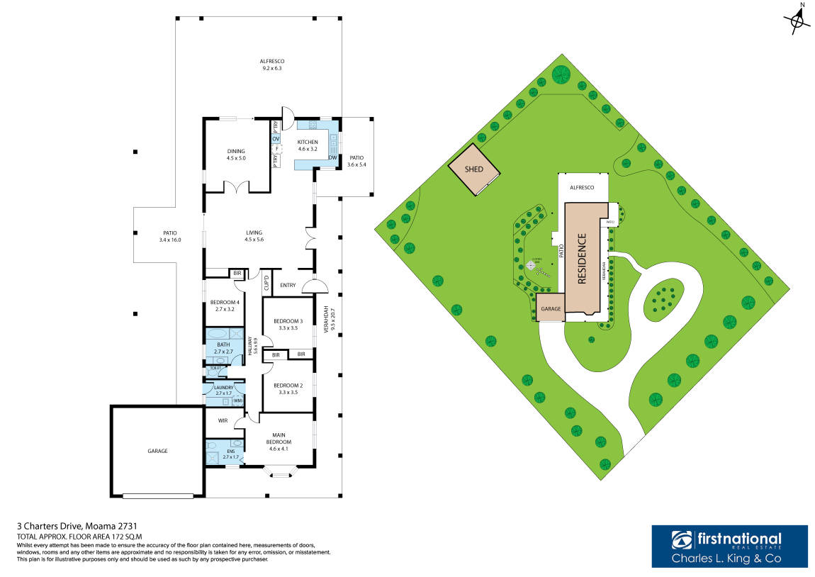Floorplan of Homely house listing, 3 Charters Drive, Moama NSW 2731