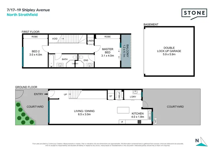Floorplan of Homely townhouse listing, 7/17-19 Shipley Avenue, North Strathfield NSW 2137