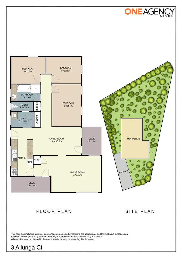 Floorplan of Homely house listing, 3 Allunga Court, Mildura VIC 3500