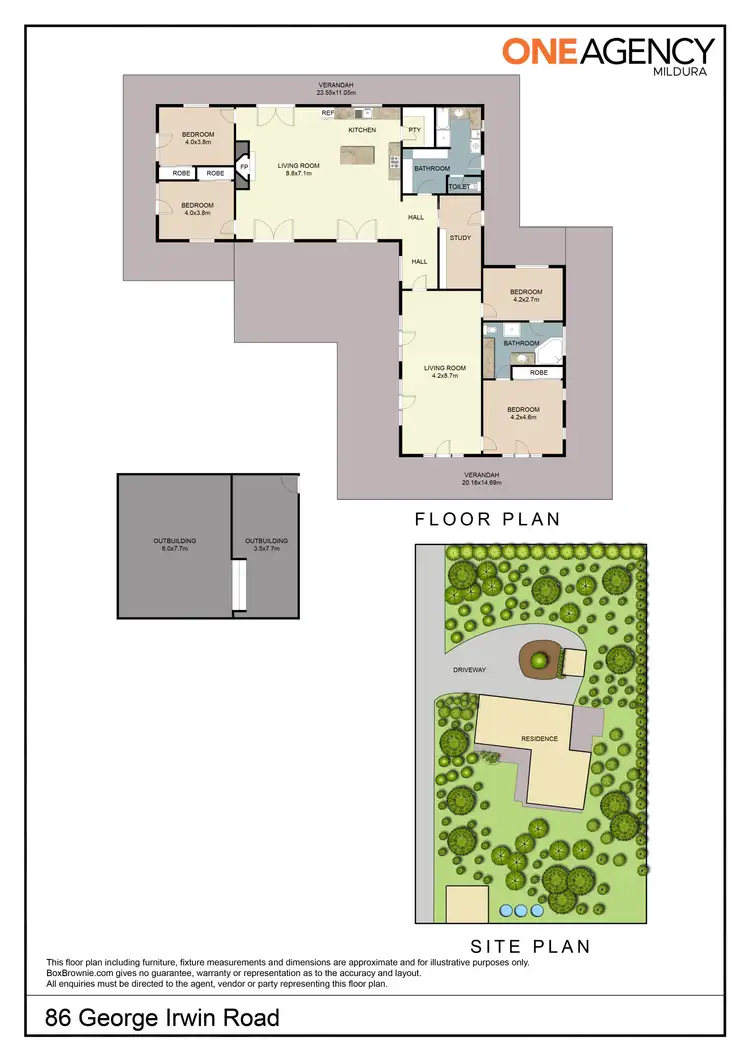 Floorplan of Homely house listing, 86 George Irwin Road, Colignan VIC 3494