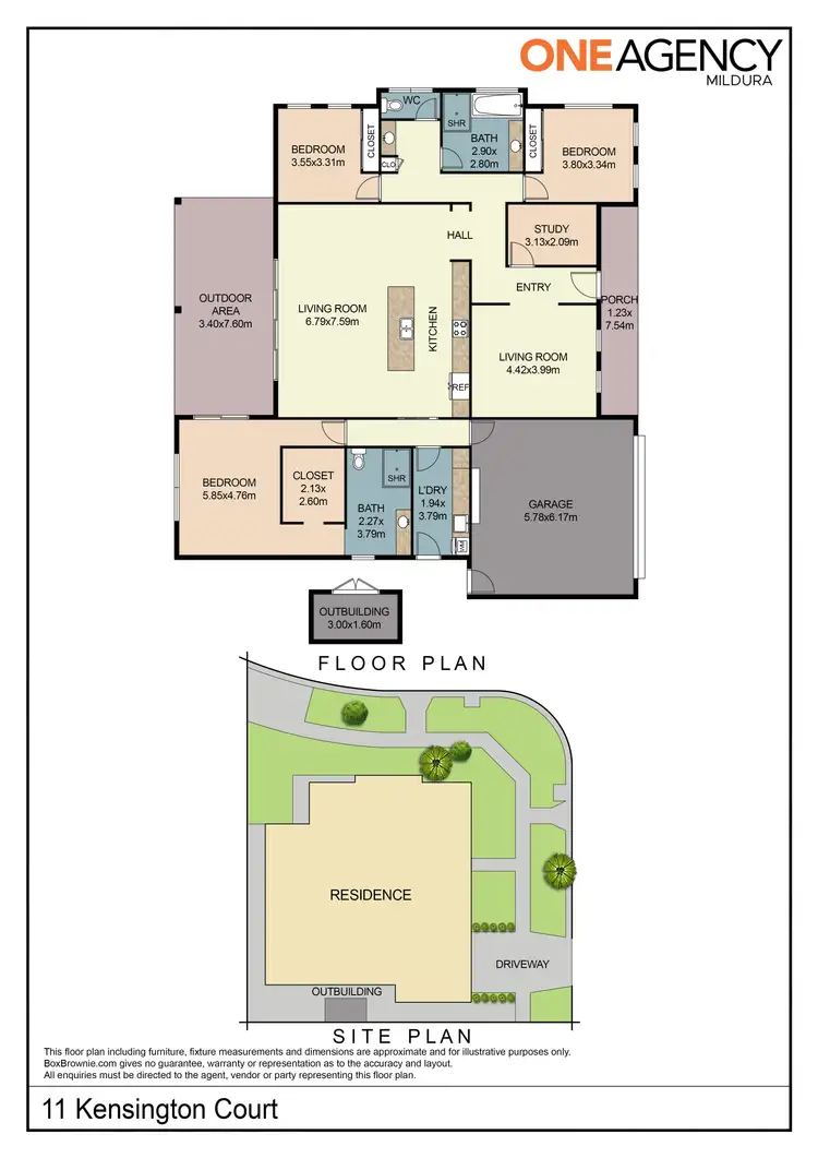 Floorplan of Homely house listing, 11 Kensington Court, Irymple VIC 3498