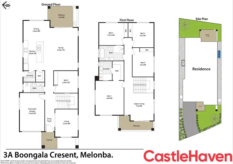 Floorplan of Homely house listing, 3a Boongala Crescent, Melonba NSW 2765