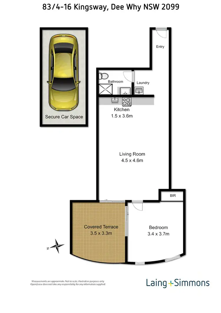 Floorplan of Homely apartment listing, 83/4-16 Kingsway, Dee Why NSW 2099