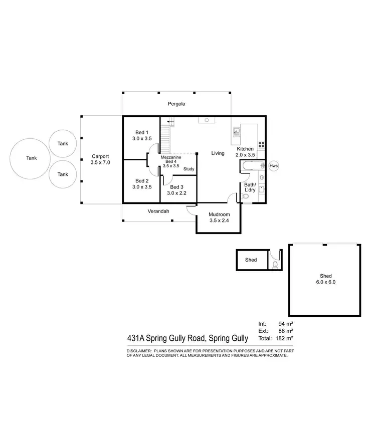 Floorplan of Homely house listing, 431A Spring Gully Road, Clare SA 5453